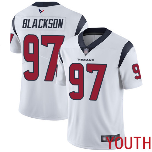 Houston Texans Limited White Youth Angelo Blackson Road Jersey NFL Football #97 Vapor Untouchable->youth nfl jersey->Youth Jersey